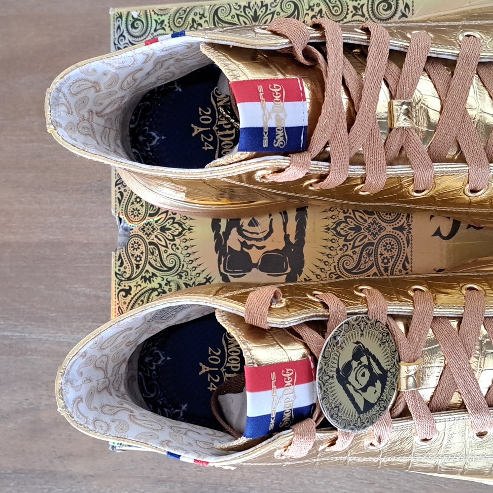 Skechers Snoop Dogg: Snoop One Gold Medal High-Top Sneaker - Size: Men 14 - Picture 3 of 9